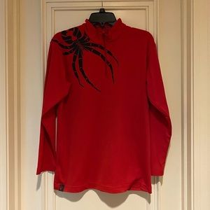 Red Spyder 1/4 zip long sleeve shirt Boys XXL